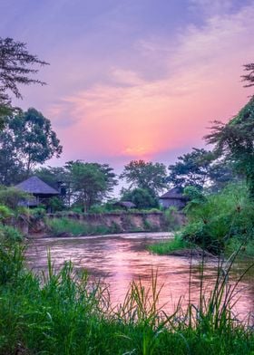 Sunrise of Ishasha river