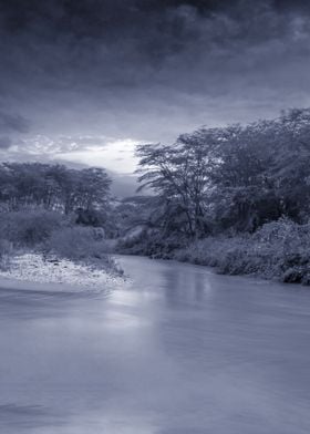 Sunrise on Ishasha river