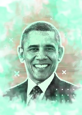 Painting of Obama