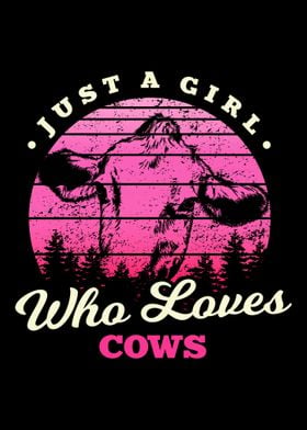 Girl Loves Cows