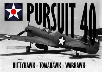 Pursuit 40 Fighter Ww2 