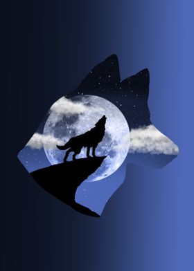 Wolf  Double Exposure