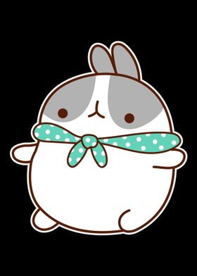 Kawaii Bunny Japanese Poster By Crazysquirrel Displate