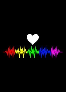 Rainbow Heart Pulse