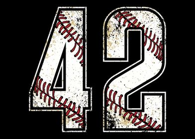 42 Baseball Jersey Number