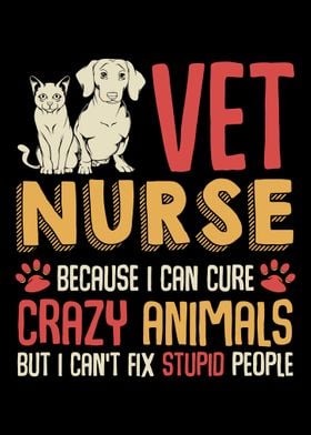 Vet Nurse Cute Dog Sloth R