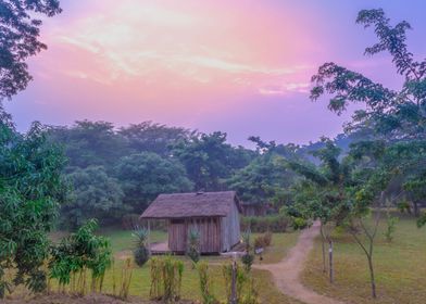 Sunset in Ishasha Uganda