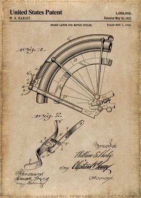 1913 stand latch motocycle