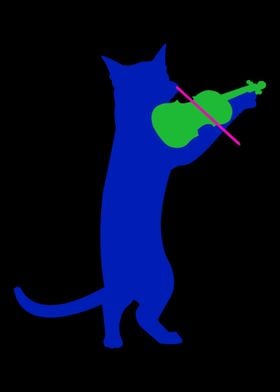 Cool Cat Teacher Violin or