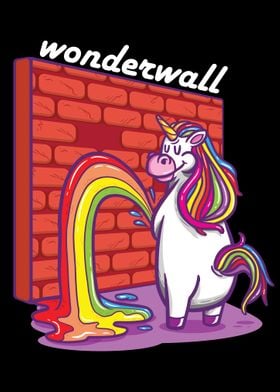 Unicorn Peeing On Wall