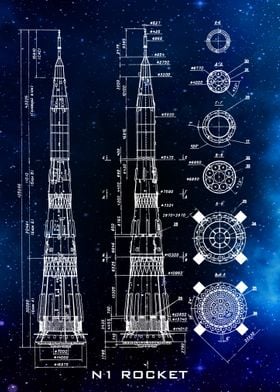 N1 rocket blueprint