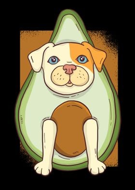 CUTE AVOCADO DOG 