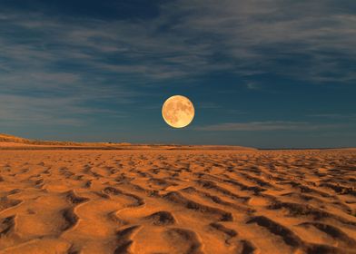 Moon across the Sands