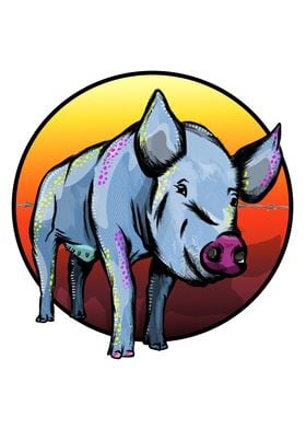 Colorful Pig