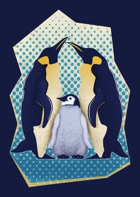 Emperor Penguin Family 2