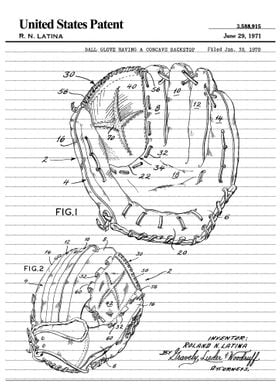 1971 baseball glove