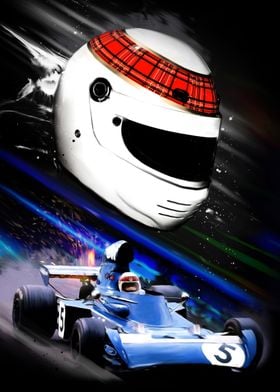 Jackie Stewart F1 Painting