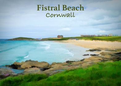 Fistral Beach Travel Poste