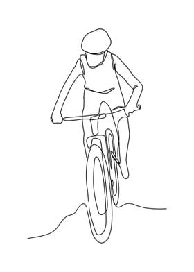 One Line Biker