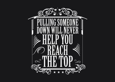 pulling someone down