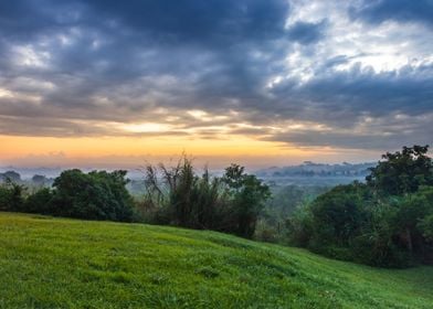 Sunrise over Kampala