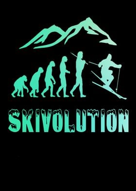 Ski evolution skier snow