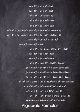 Algebraic Formulas