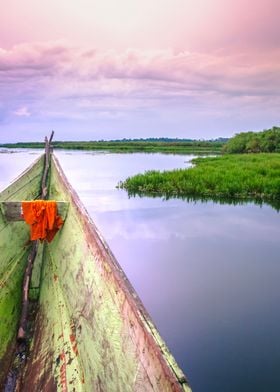 Sunset on Mabamba Swamp