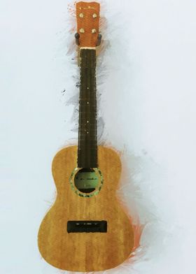 Painted Acoustic Guitar
