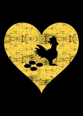 Love Chicken Cute Heart Sh