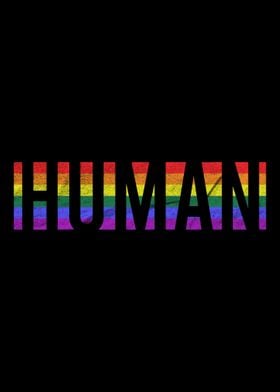 LGBT Flag Human