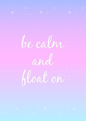 Calm Float Purple Quote