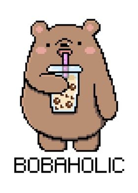 Bobaholic Pixel Bear