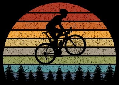 Mountainbiker MTB Retro