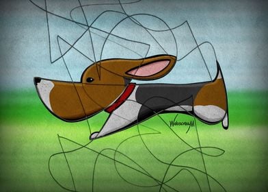The Running Beagle