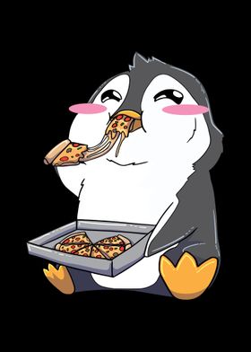 Pinguins Pizza Kawaii Anim