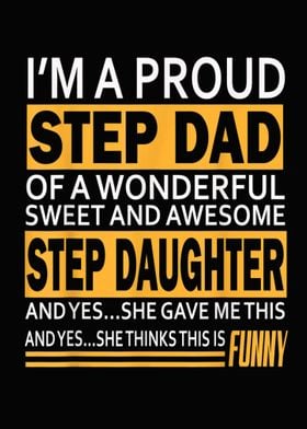 Proud Step Dad Father Day 