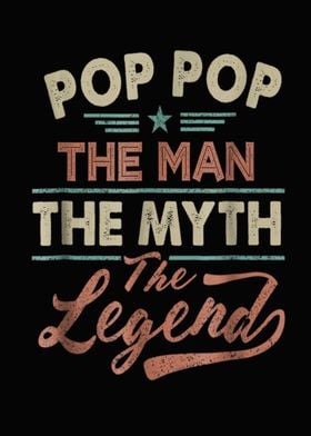 Vintage Pop Pop The Man  