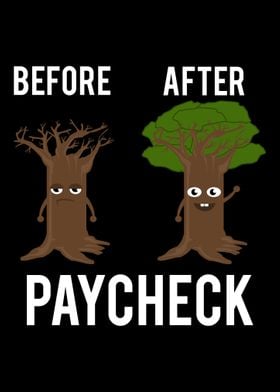 Tree Before After Paycheck