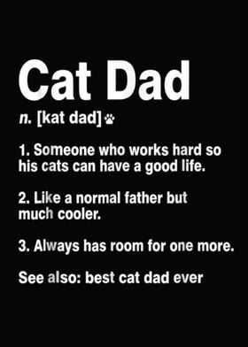 Cat Dad Definition Funny 