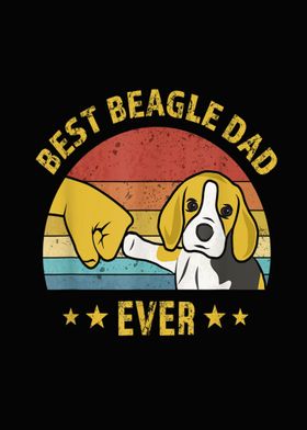 Mens Cute Best Beagle Dad 
