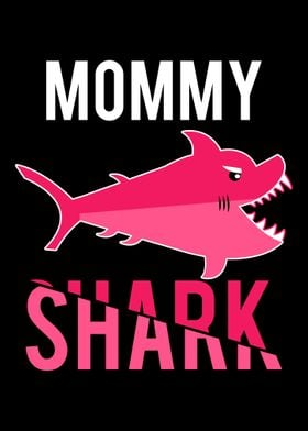 Womens Mommy Shark for Mot