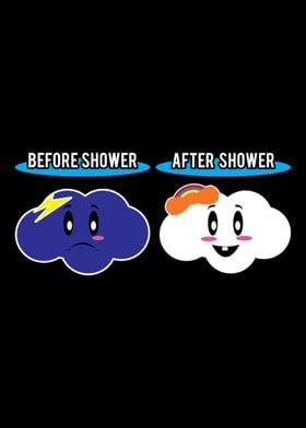 Before Shower After Shower