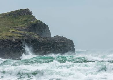 Turbulent Sea Cornwall