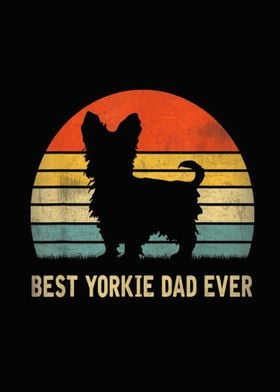 Vintage Best Yorkie Dad  