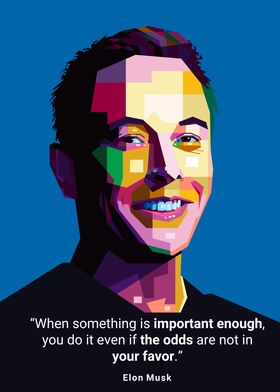 Elon Musk Pop Art