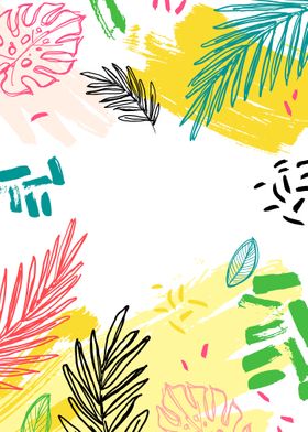 Tropical colorful sketches