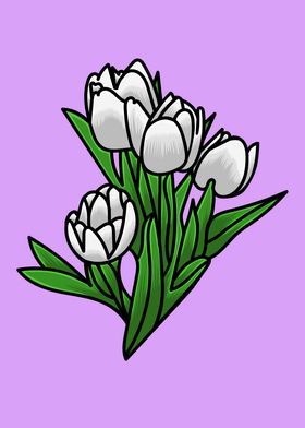 Tulip Flower Illustration 