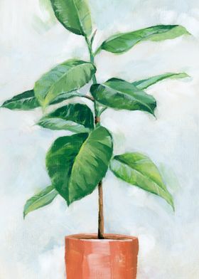 Rubber Tree Painting