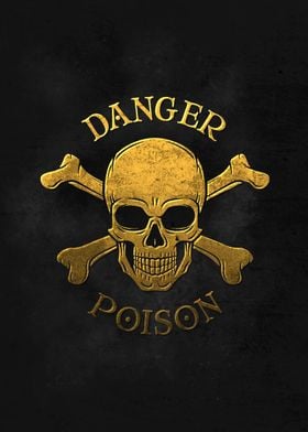 Danger Poison Metal Symbol